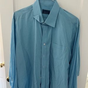 Maxwells blue white checked button down